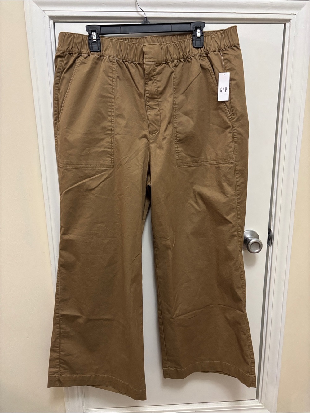 GAP Cropped Wide Leg Elastic-Waist Pants size XL